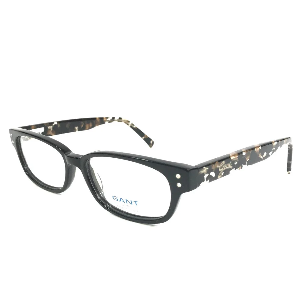 Gant Eyeglasses Frames GW HAYE BLK Black Tortoise Rectangle Crystals 49-15-135